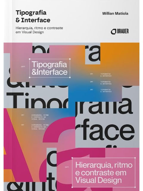Capa do livro Tipografia & Interface de Willian Matiola