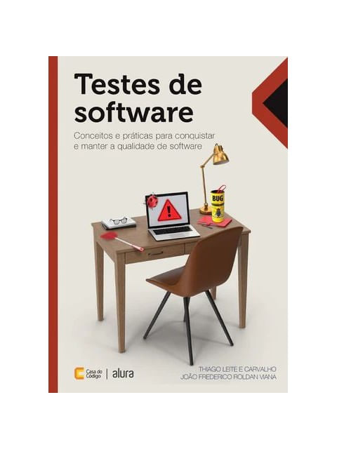 Capa do livro Testes de Software de Thiago Leite e | Viana João Frederido Roldan Carvalho
