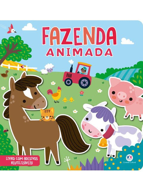 Fazenda Animada - Livro com Adesivos ReutilizáVeis