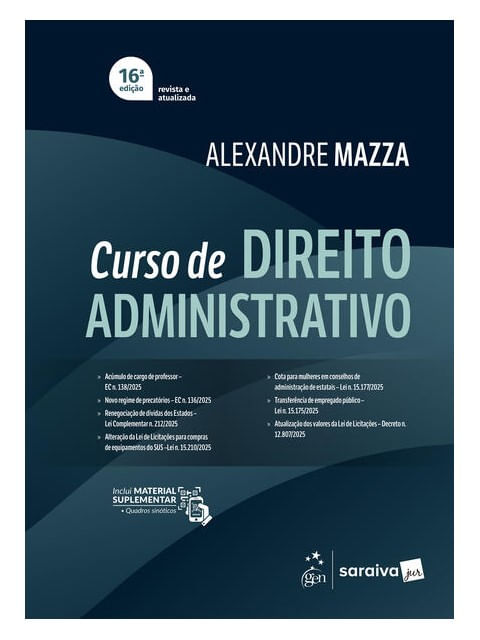 Curso de Direito Administrativo - 16ª Edição 2026