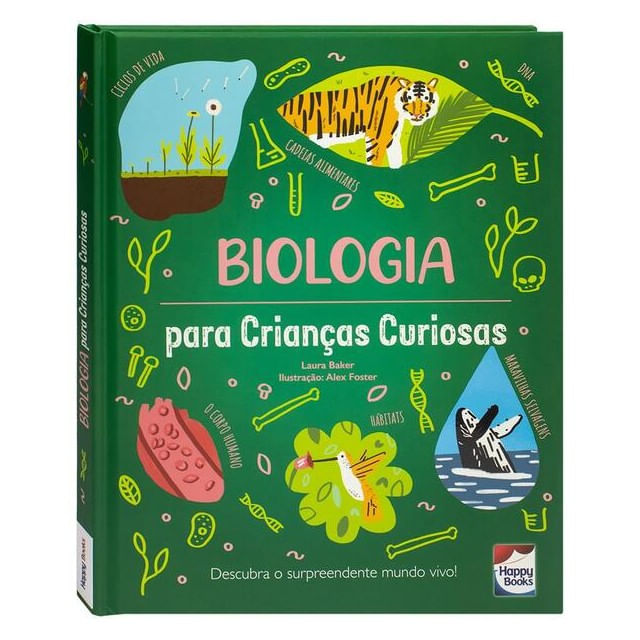 Capa do livro Crianças Curiosas: Biologia de Laura Baker