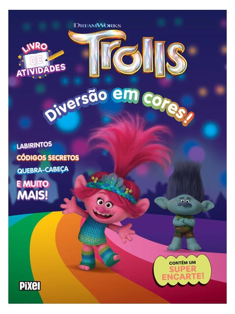 Capa do livro Trolls: Diversão em Cores! de Universal