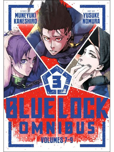 Capa do livro Blue Lock Omnibus 3 - Vol. 7-9 de Muneyuki Kaneshiro