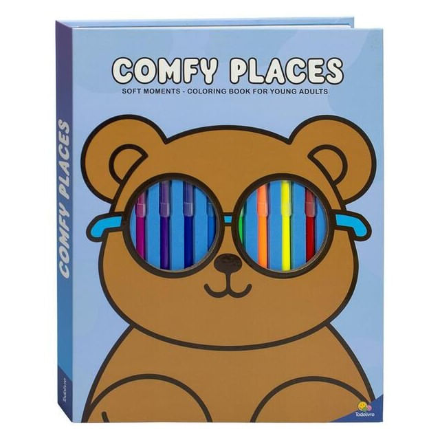 Capa do livro Soft Moments - Coloring Book For Young Adults: Comfy Places de Todolivro