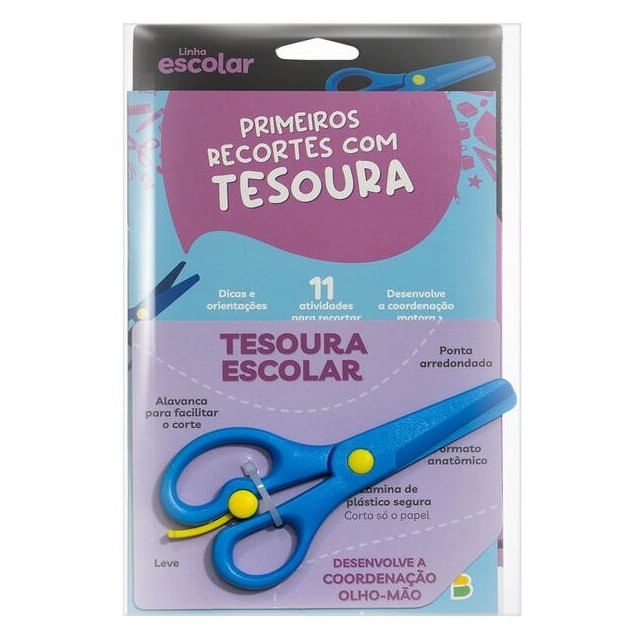 Capa do livro Linha Escolar Primeiros Recortes (M/Azul) de Todolivro