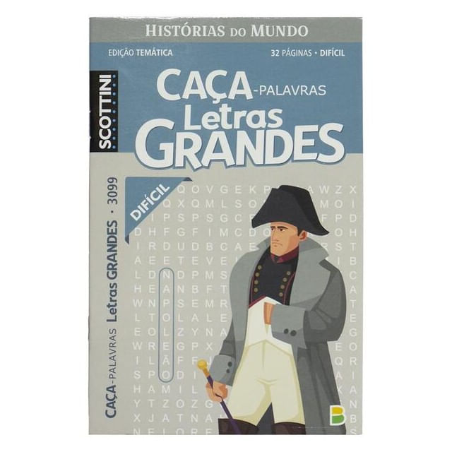 Capa do livro Scottini Caça Grandes Hist. do Mundo N3099 32P(D) de Todolivro