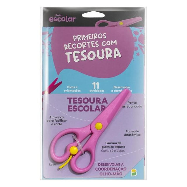 Capa do livro Linha Escolar Primeiros Recortes (M/Rosa) de Todolivro