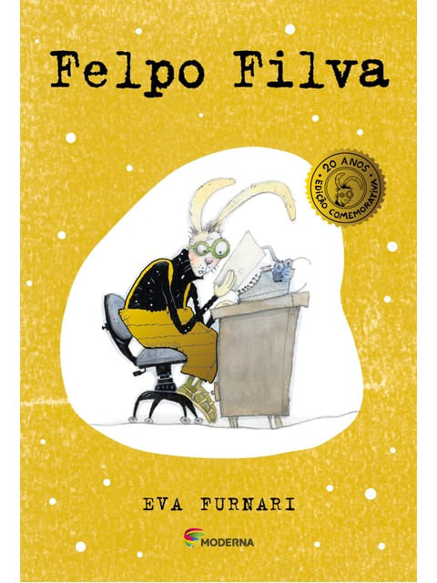 Capa do livro Felpo Filva - Edição Comemorativa 20 Anos de Eva Furnari