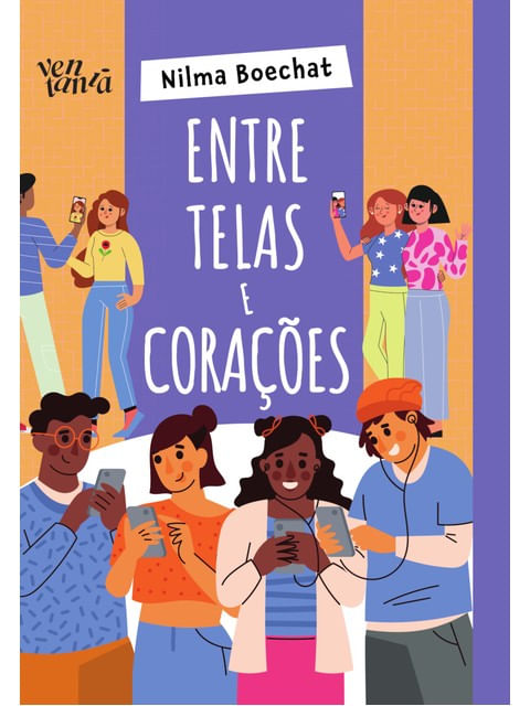 Capa do livro Entre Telas e Corações de Nilma Boechat