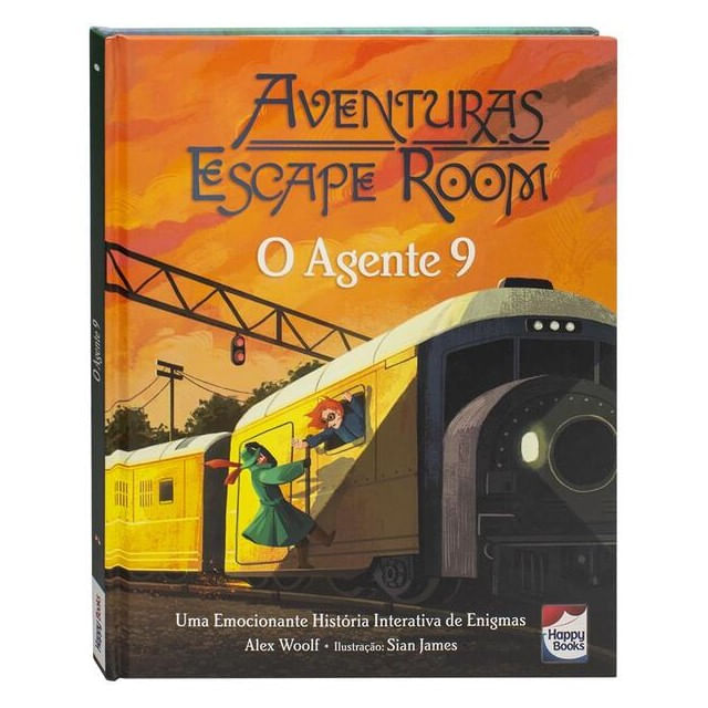 Capa do livro Aventuras Escape Room: o Agente 9 de Alex Woolf