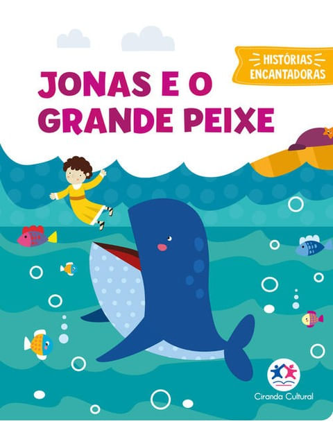 Capa do livro Jonas e o Grande Peixe - Livro Almofadado Pequeno de Karoline Cussolim