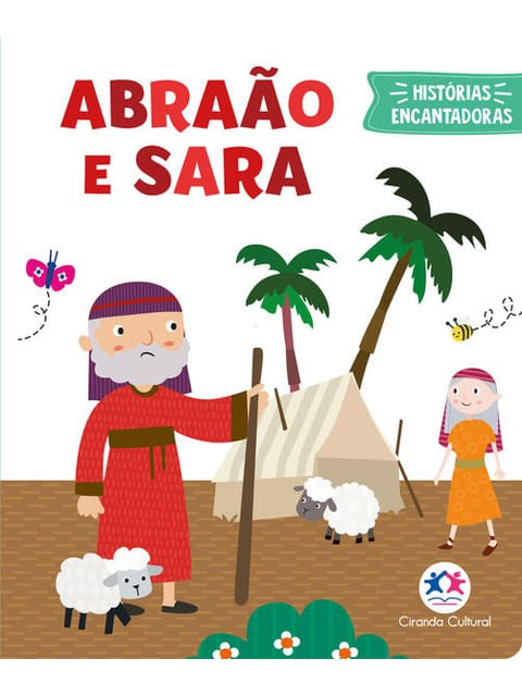 Capa do livro Abraão e Sara - Livro Almofadado Pequeno de Karoline Cussolim