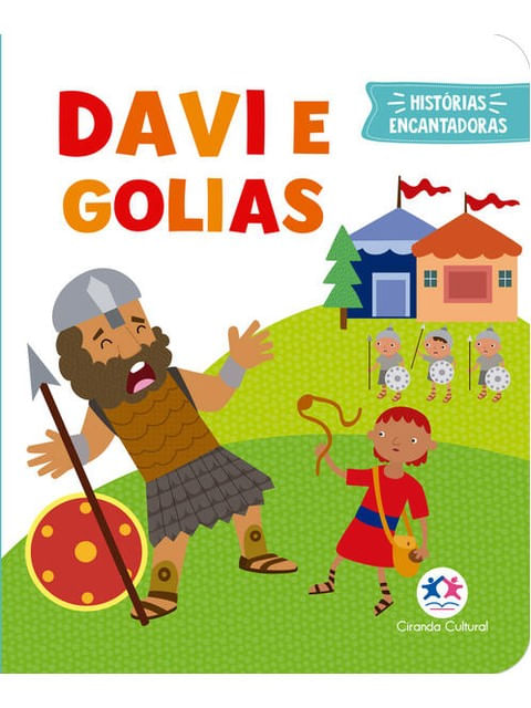 Capa do livro Davi e Golias - Livro Almofadado Pequeno de Karoline Cussolim