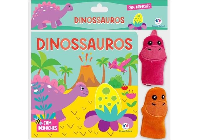 Capa do livro Dinossauros - Livro com Dedoche de Ciranda Cultural