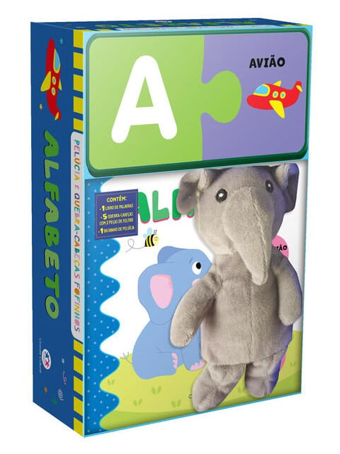 Capa do livro Alfabeto - Livro com Pelúcia e Quebra-Cabeça de Tamiris Sene