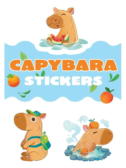 Capa do livro Capybara Stickers de Amber Maine