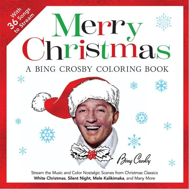 Capa do livro Merry Christmas - a Bing Crosby Coloring Book