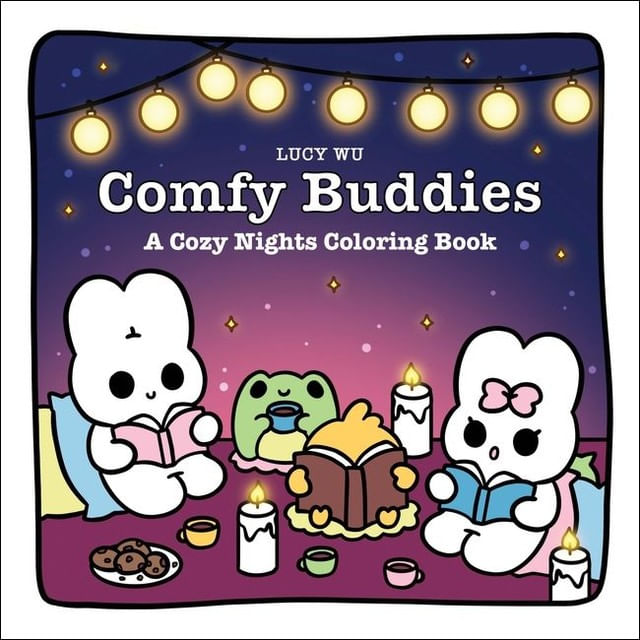 Capa do livro Comfy Buddies - a Cozy Nights Coloring Book de Lucy Wu
