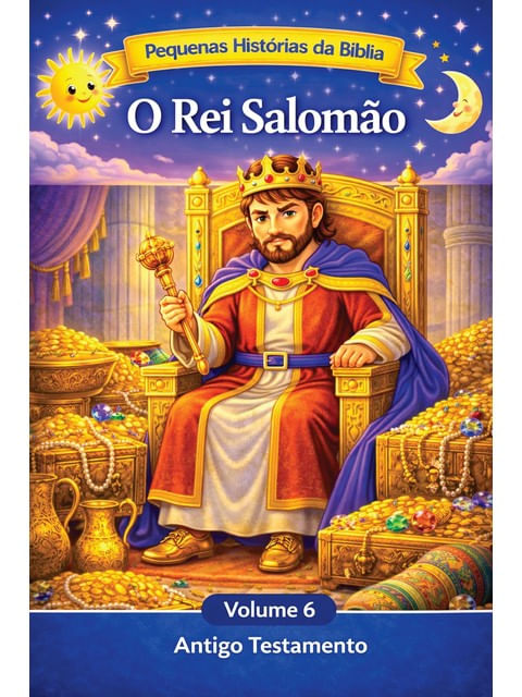 Capa do livro O Rei Salomão - Incríveis Histórias Bíblicas - Vol. 6 de Liliam Bruno