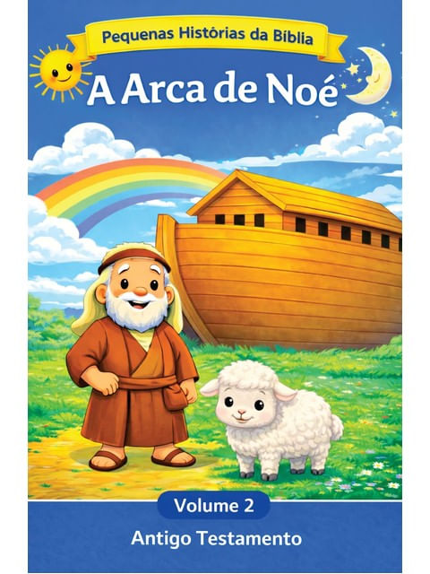 Capa do livro A Arca de Noé - Incríveis Histórias Bíblicas - Vol. 2 de Liliam Bruno