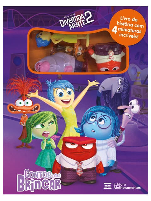 Capa do livro Divertida Mente 2: Contos para Brincar de Inc. Disney Enterprises
