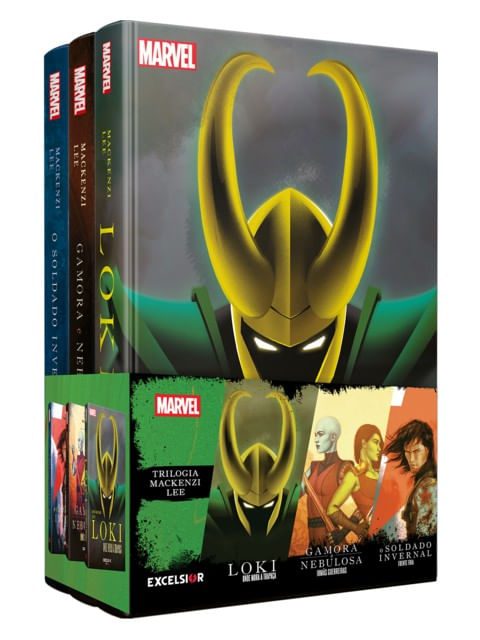 Kit Especial Marvel - Loki, Soldado Invernal e Gamora & Nebulosa