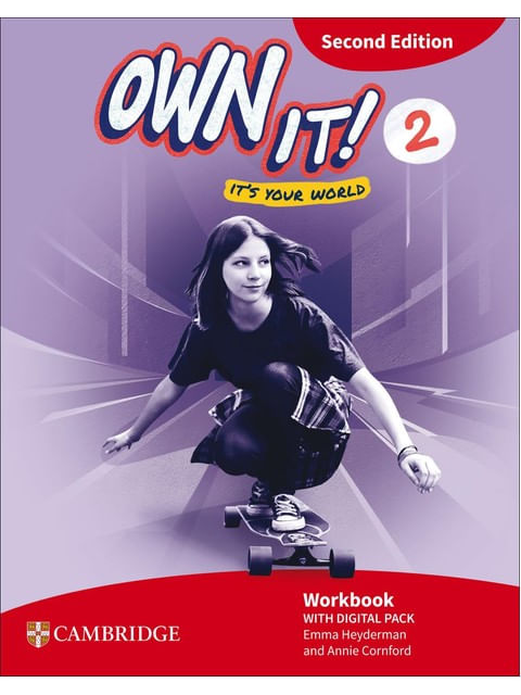 Capa do livro Own It! Level 2 - Workbook With Digital Pack Second Edition de Emma | Cornford Annie Heyderman