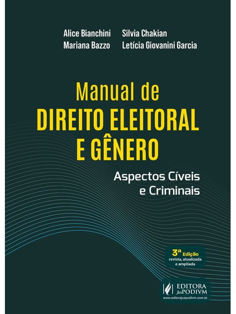 Capa de Manual de Direito Eleitoral e Gênero - Aspectos Cíveis e Criminais - 2026