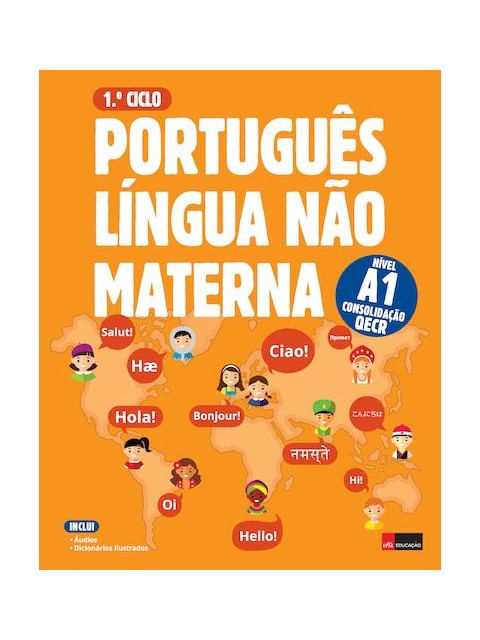 Capa do livro Português Língua Não Materna A1 Consolidação 1.º Ciclo