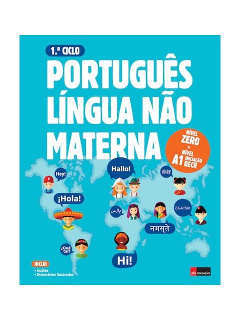 Capa do livro Português Língua Não Materna A0 + A1 Iniciação 1.º Ciclo