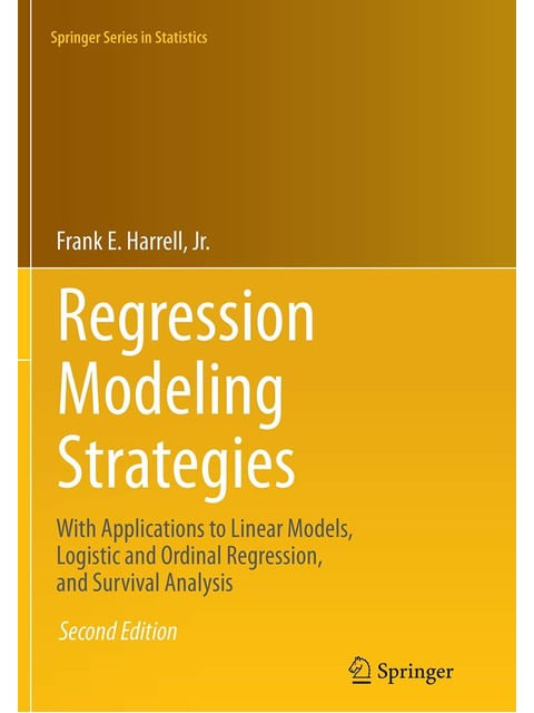 Capa do livro Regression Modeling Strategies de Frank e Harrell Jr