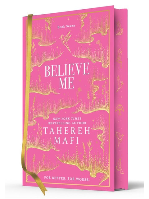 Capa do livro Believe Me de Tahereh Mafi