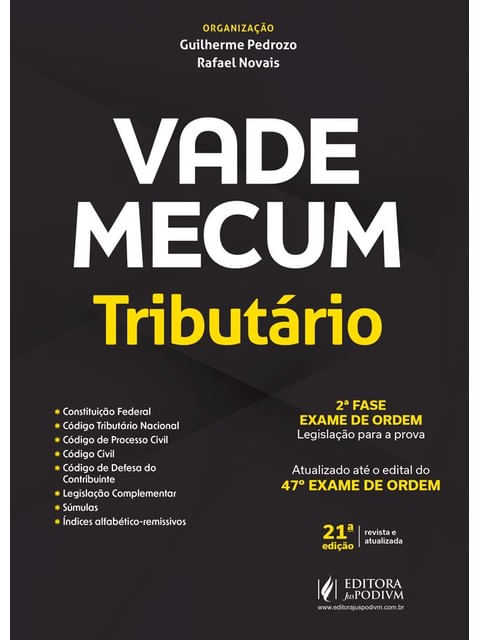 Capa de Vade Mecum Tributário - 47º Exame de Ordem - 2026