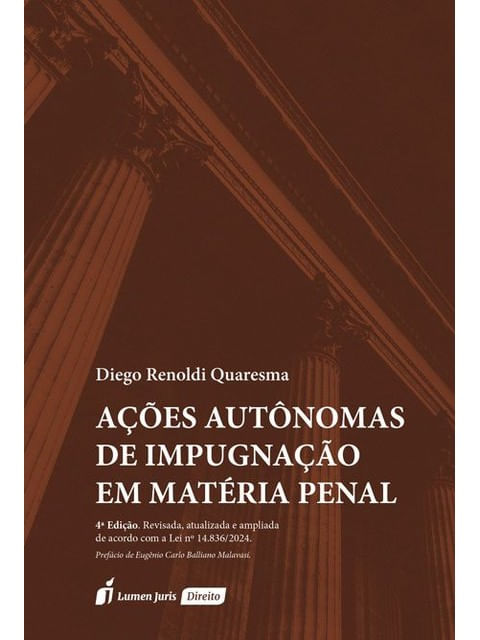 Capa de Ações Autônomas de Impugnação em Matéria Penal - 2026