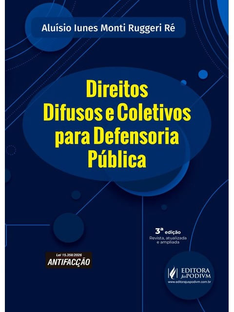 Capa de Direitos Difusos e Coletivos para Defensoria Pública - 2026