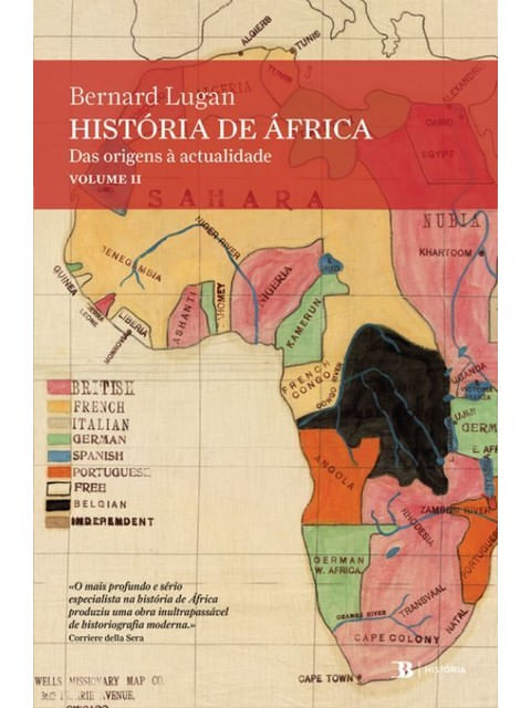 Capa do livro História de África – das Origens à Actualidade - Vol. 2 de Bernard Lugan