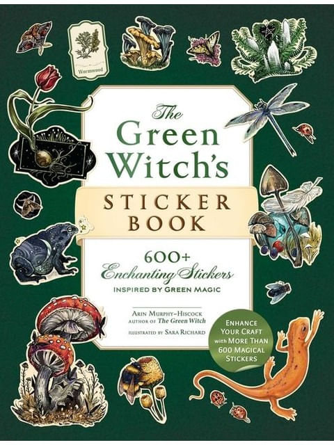 Capa do livro The Green Witch'S Sticker Book de Arin Murphy-Hiscock