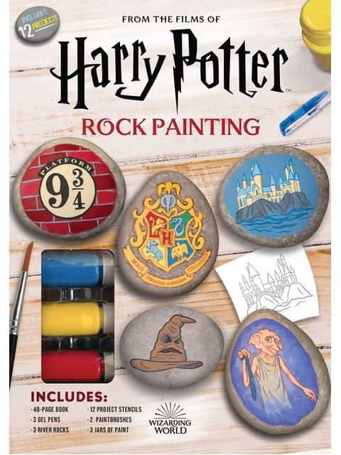 Capa do livro Harry Potter Rock Painting de Marcy Kelman